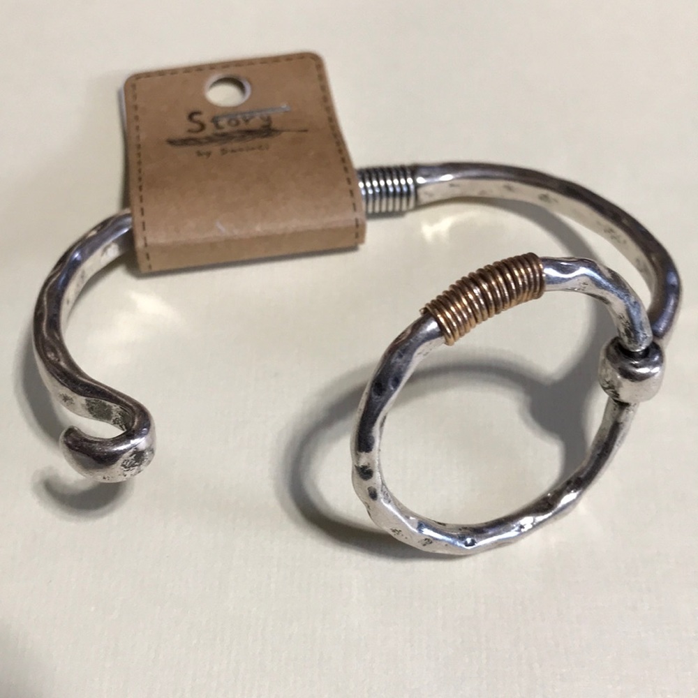 Wire Wrapped Bangle Bracelet - Picture 2 of 3